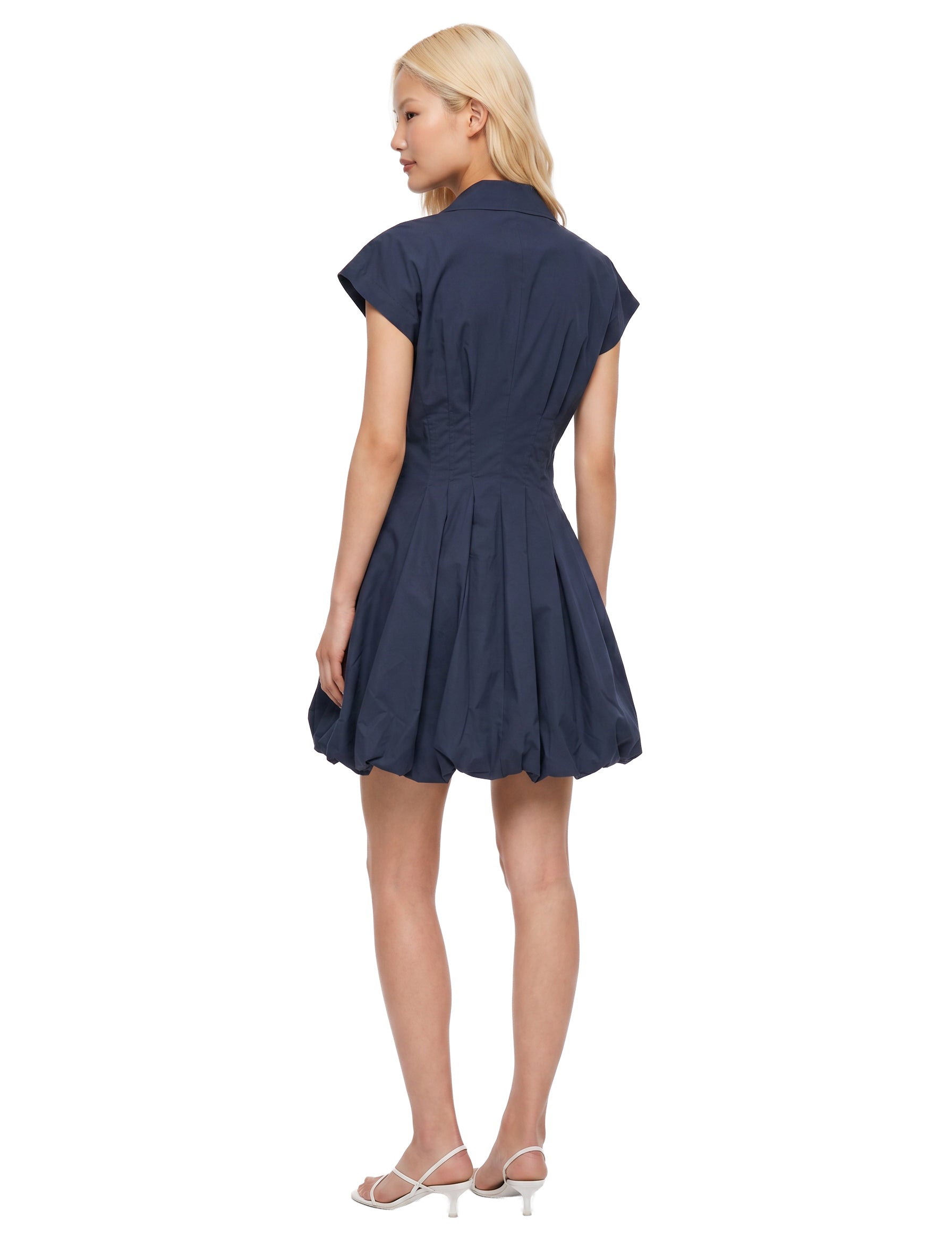Abito mini Lirinne Bubble in blu 