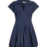 Abito mini Lirinne Bubble in blu 