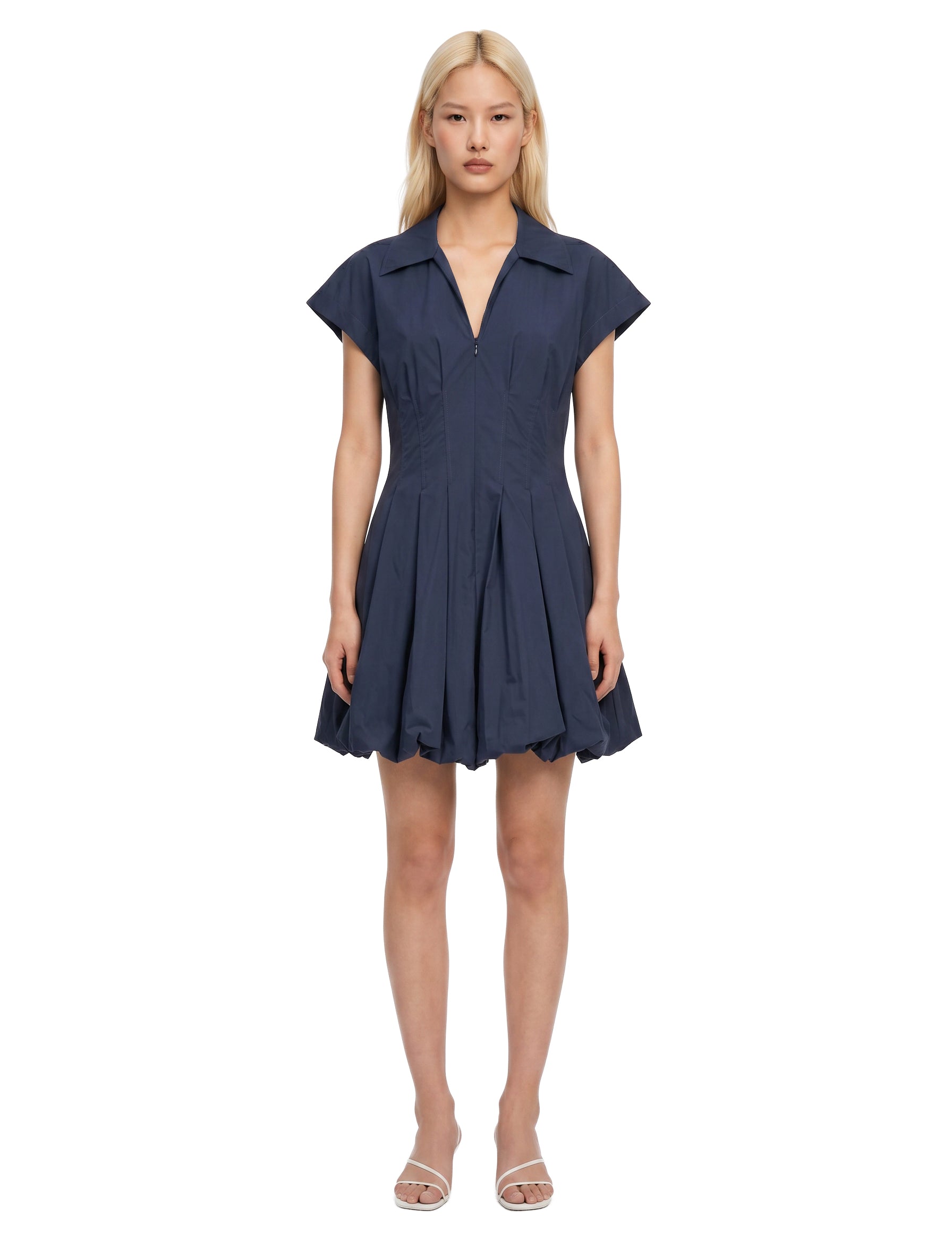 Abito mini Lirinne Bubble in blu 
