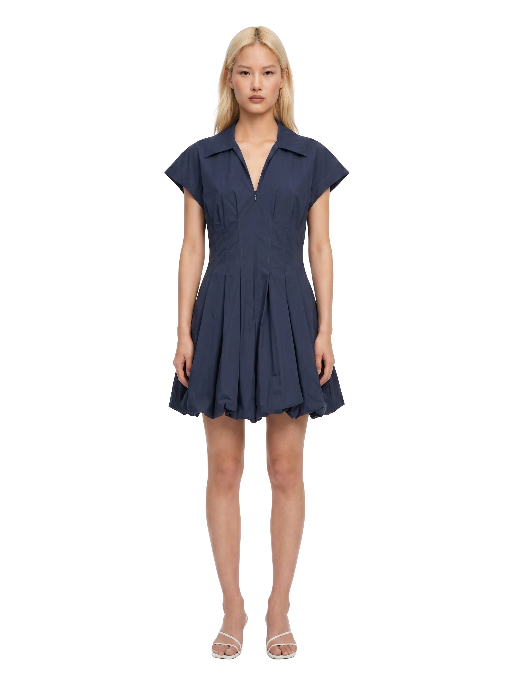Abito mini Lirinne Bubble in blu 