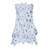 Abito mini Miri in azzurro 