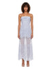 Abito lungo bustier Rennis in azzurro