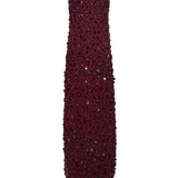 Abito lungo bustier Serafina in bordeaux 