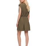 Abito mini Sefi in verde khaki 