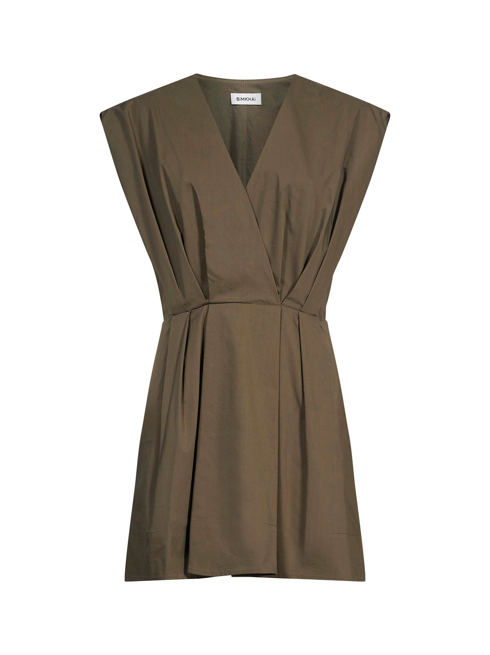 Abito mini Sefi in verde khaki 