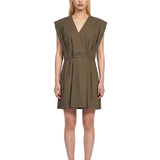Abito mini Sefi in verde khaki 