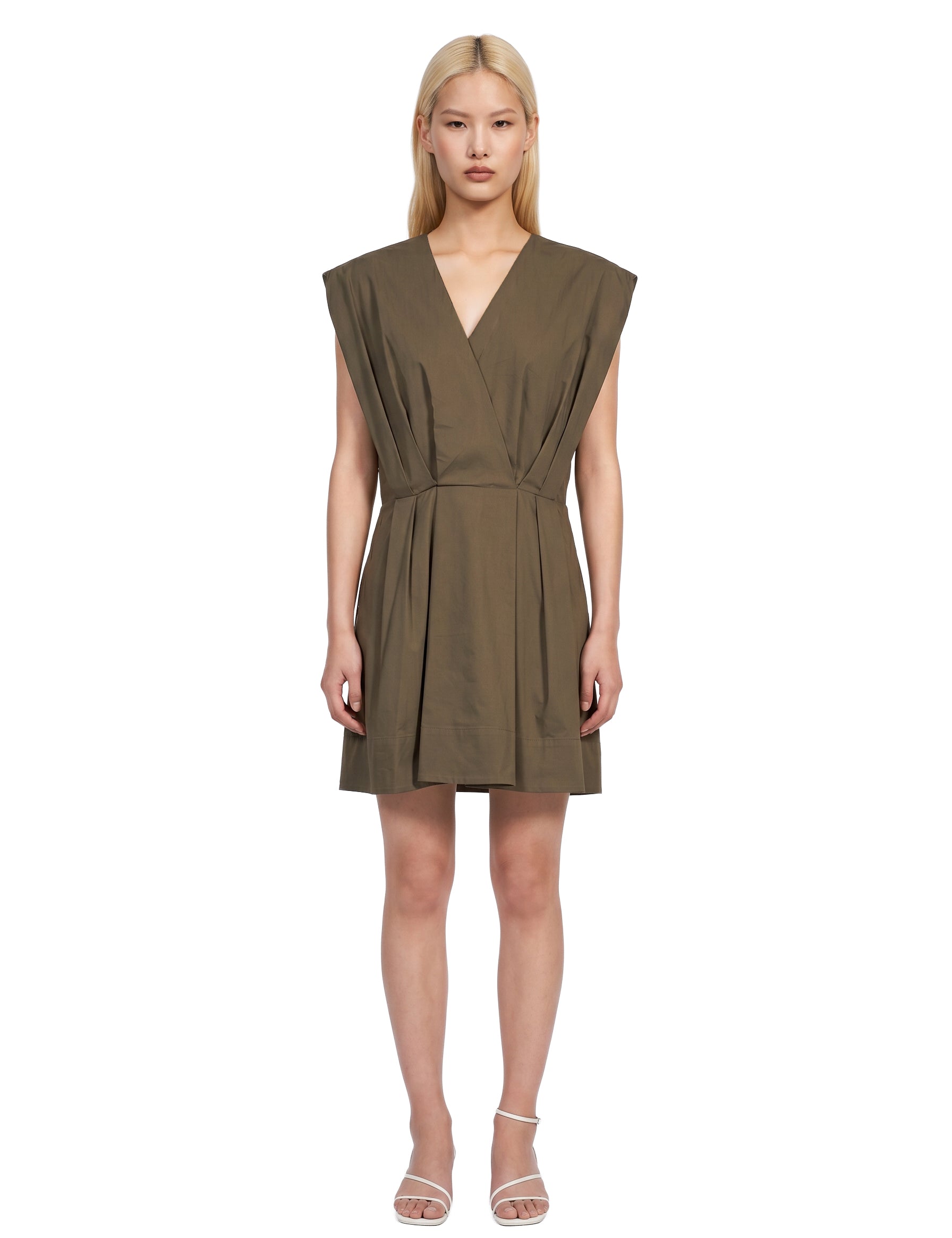 Abito mini Sefi in verde khaki 