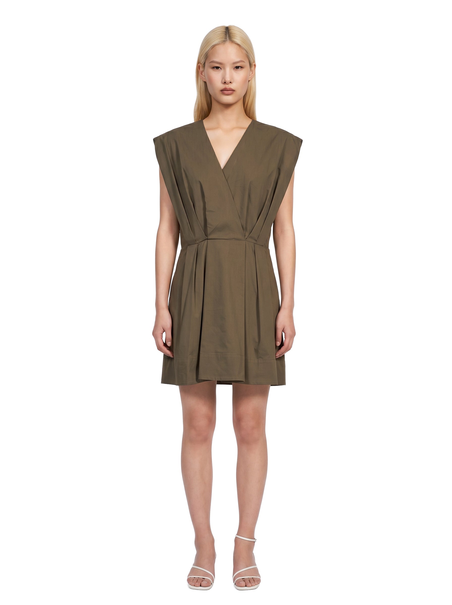 Abito mini Sefi in verde khaki 
