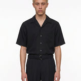 Camicia Cade Camp in nero 