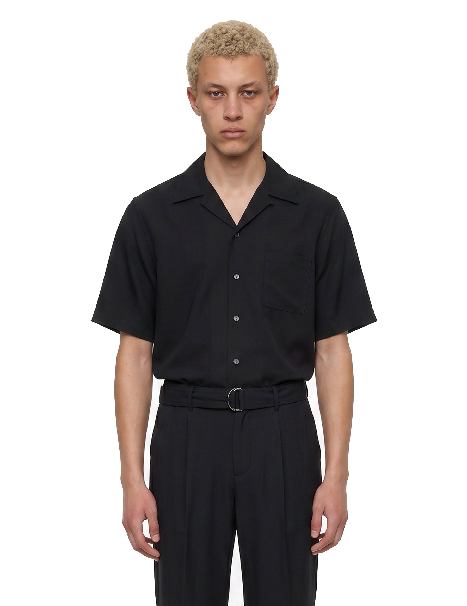 Camicia Cade Camp in nero 