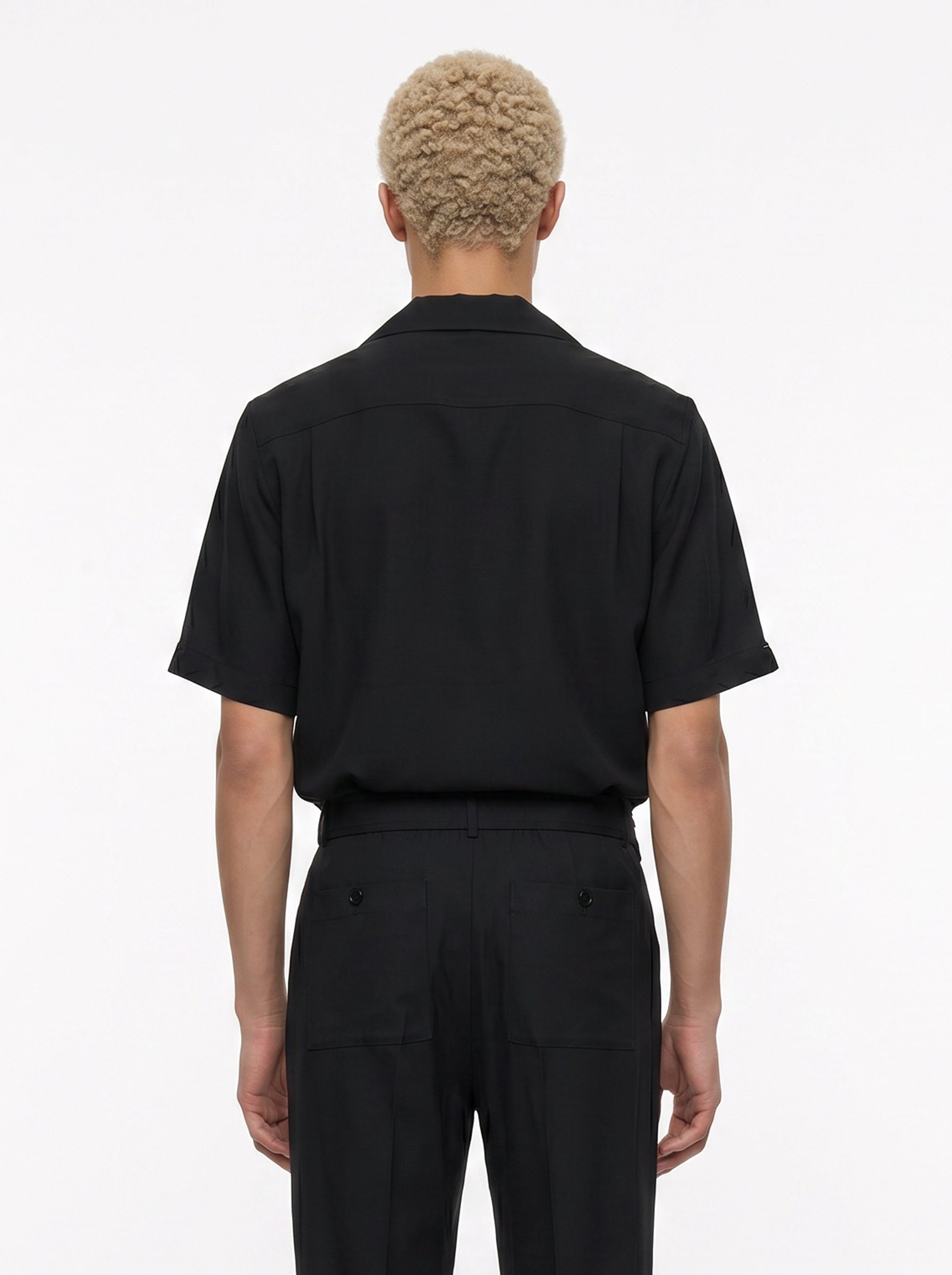 Camicia Cade Camp in nero 