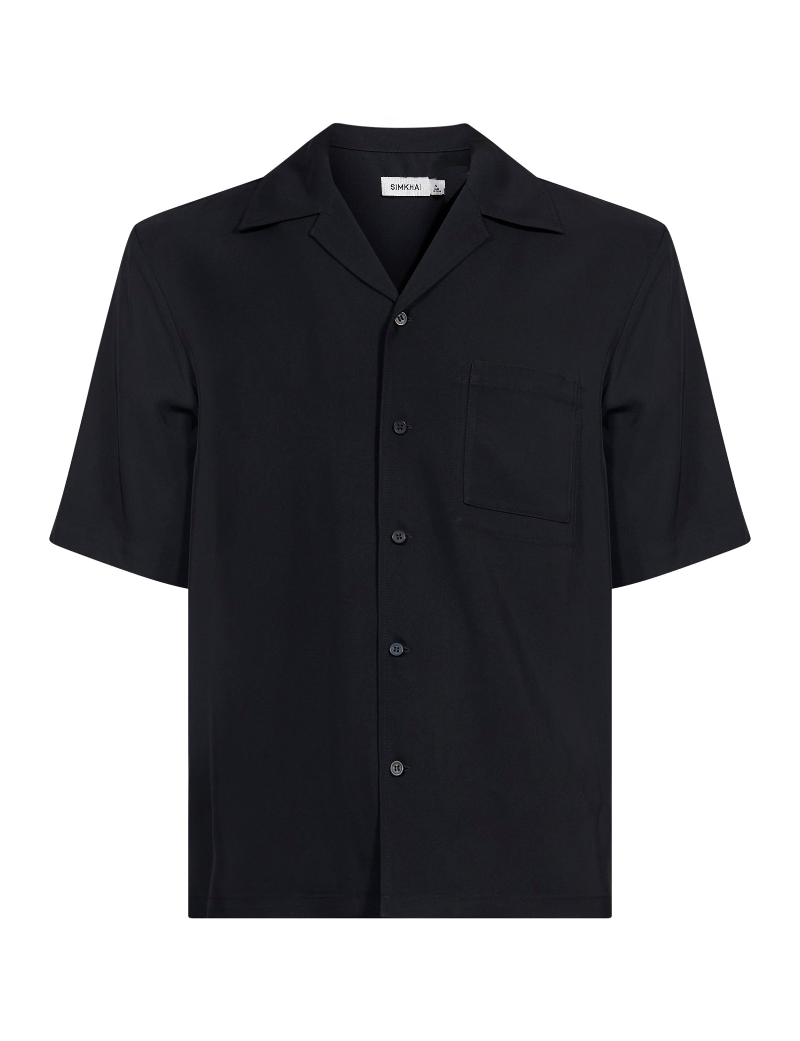 Camicia Cade Camp in nero 