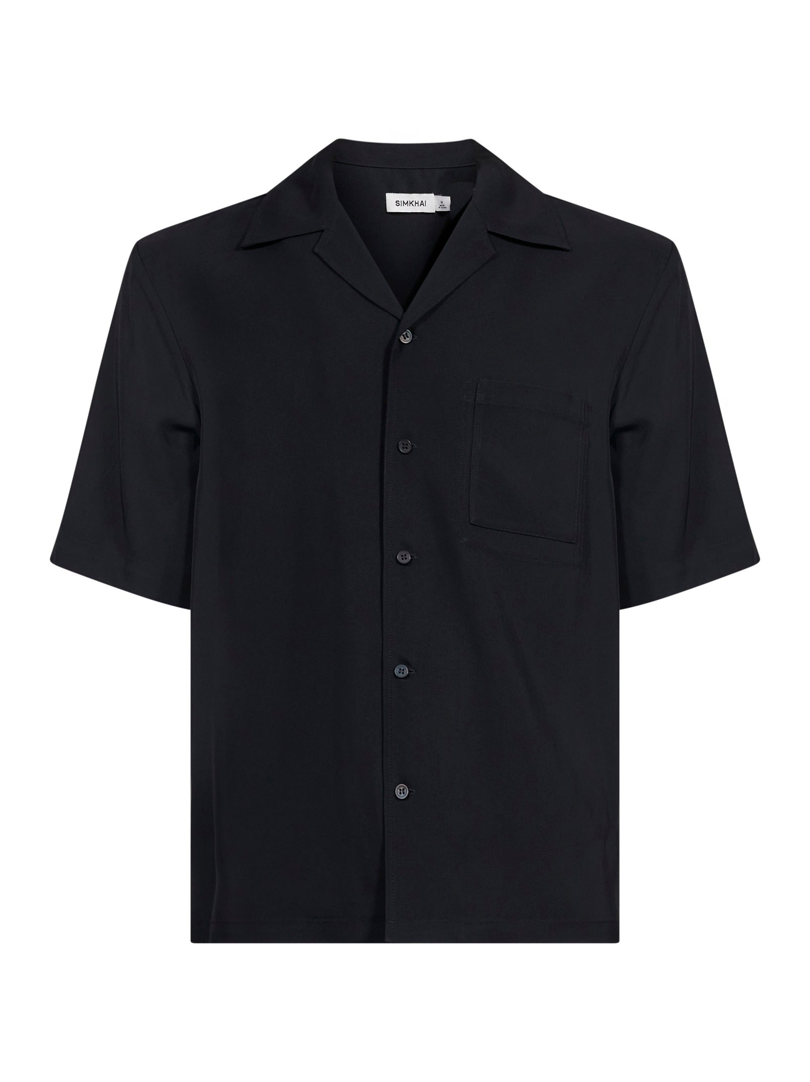 Camicia Cade Camp in nero 