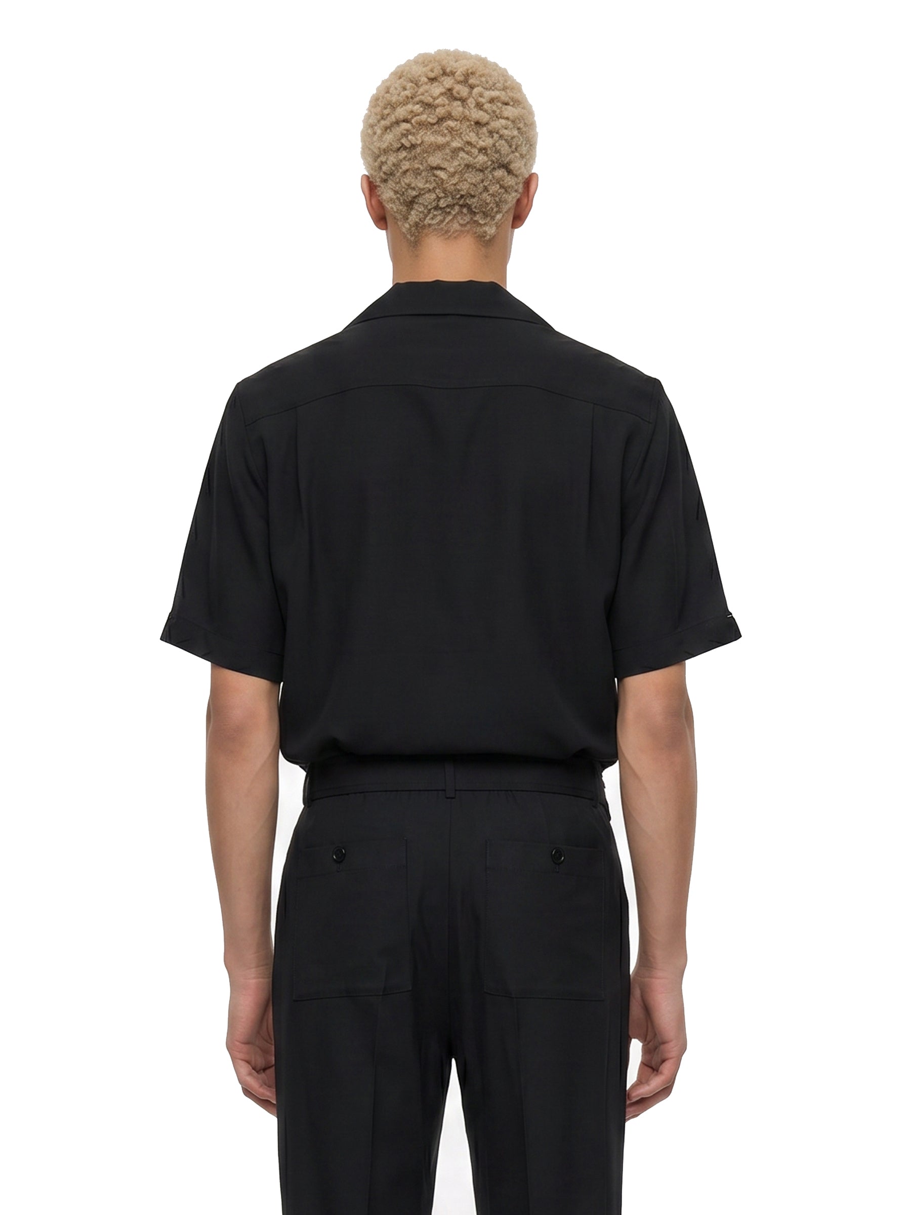 Camicia Cade Camp in nero 