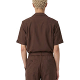 Camicia Cade Camp in marrone 
