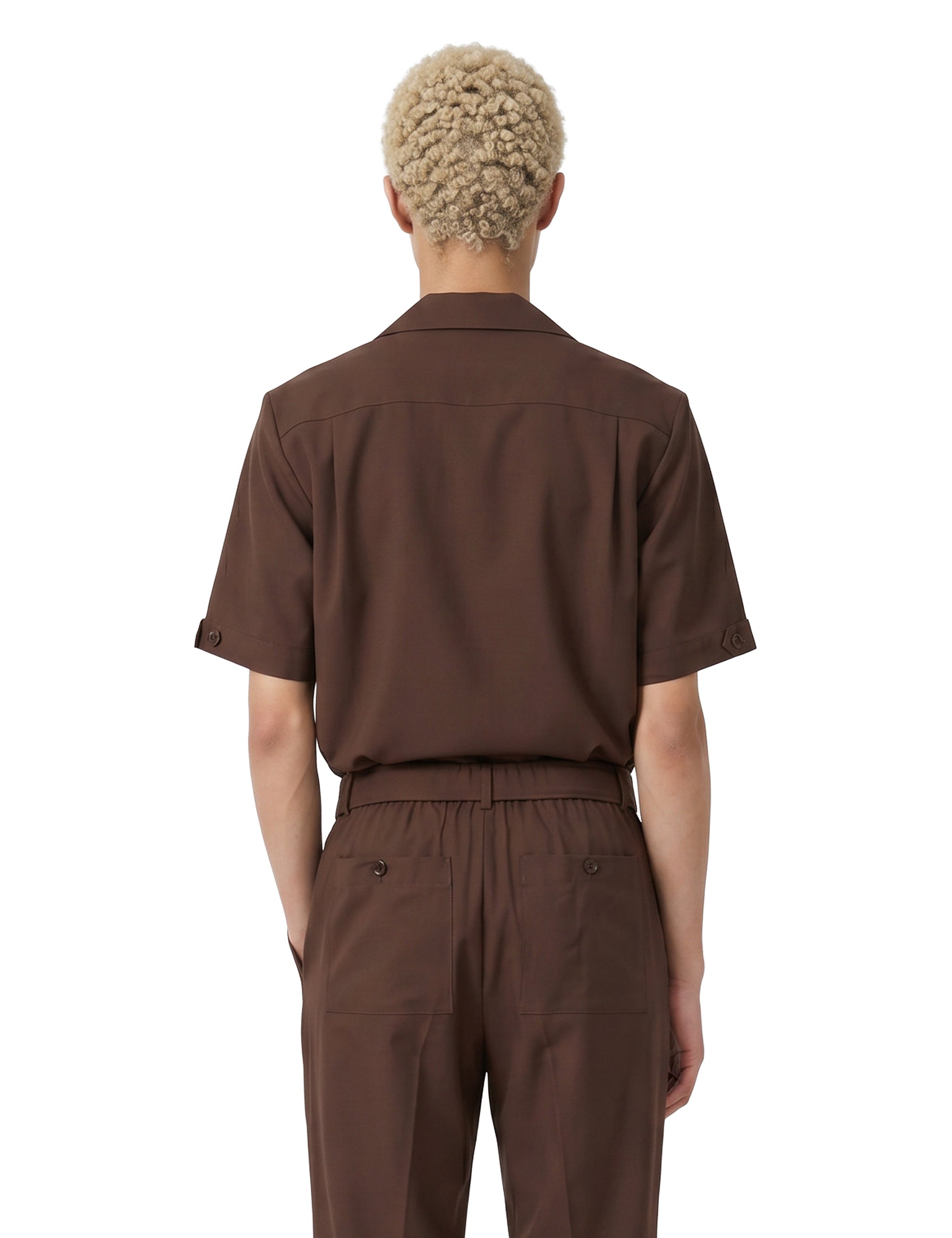 Camicia Cade Camp in marrone 