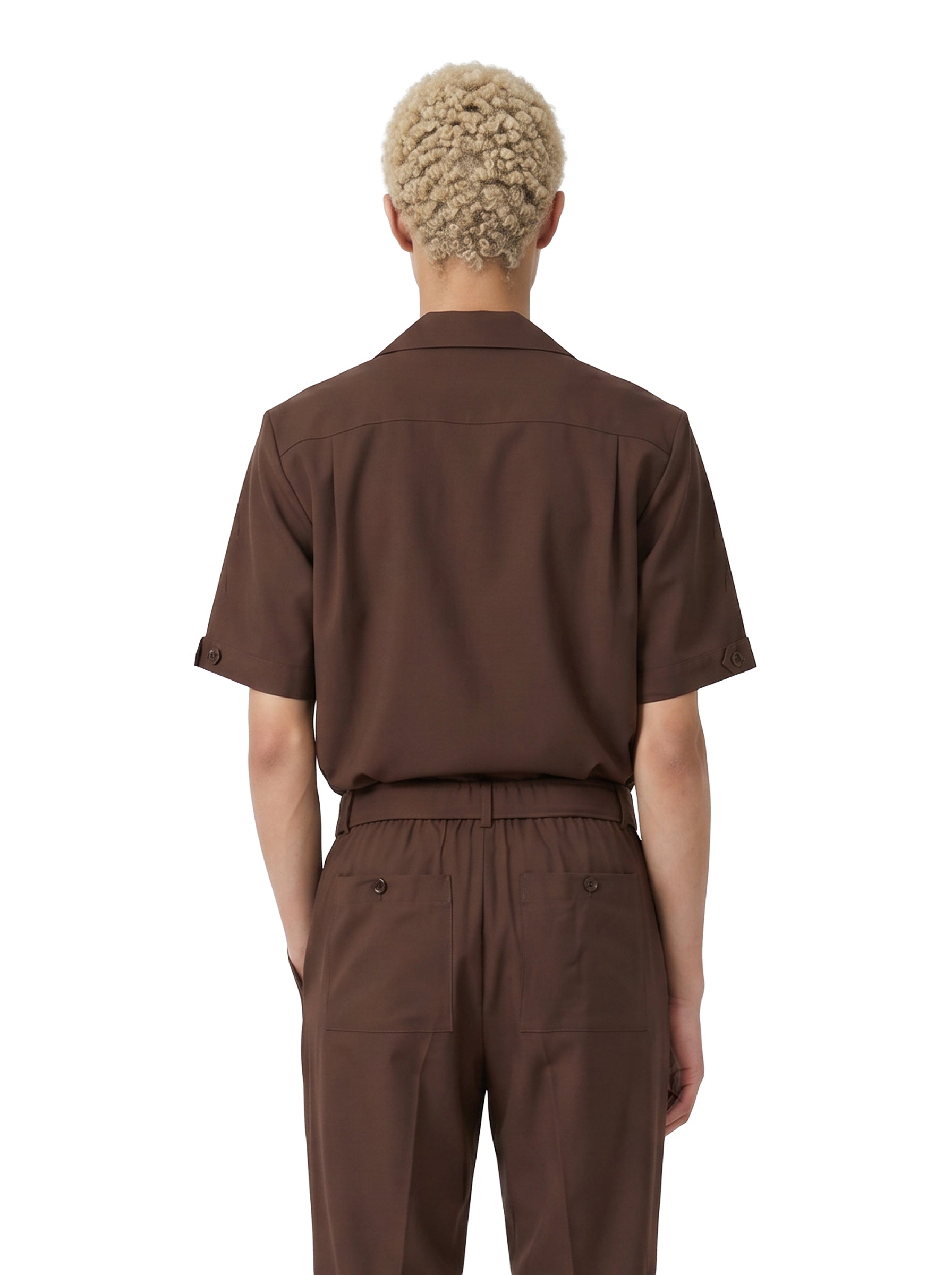 Camicia Cade Camp in marrone 