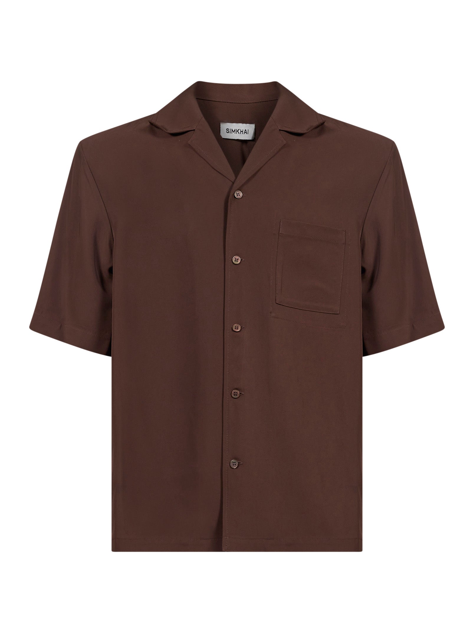 Camicia Cade Camp in marrone 