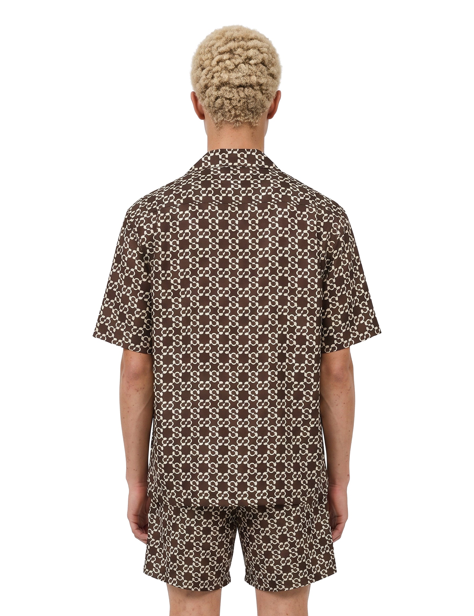 Camicia Casper in seta multicolor 