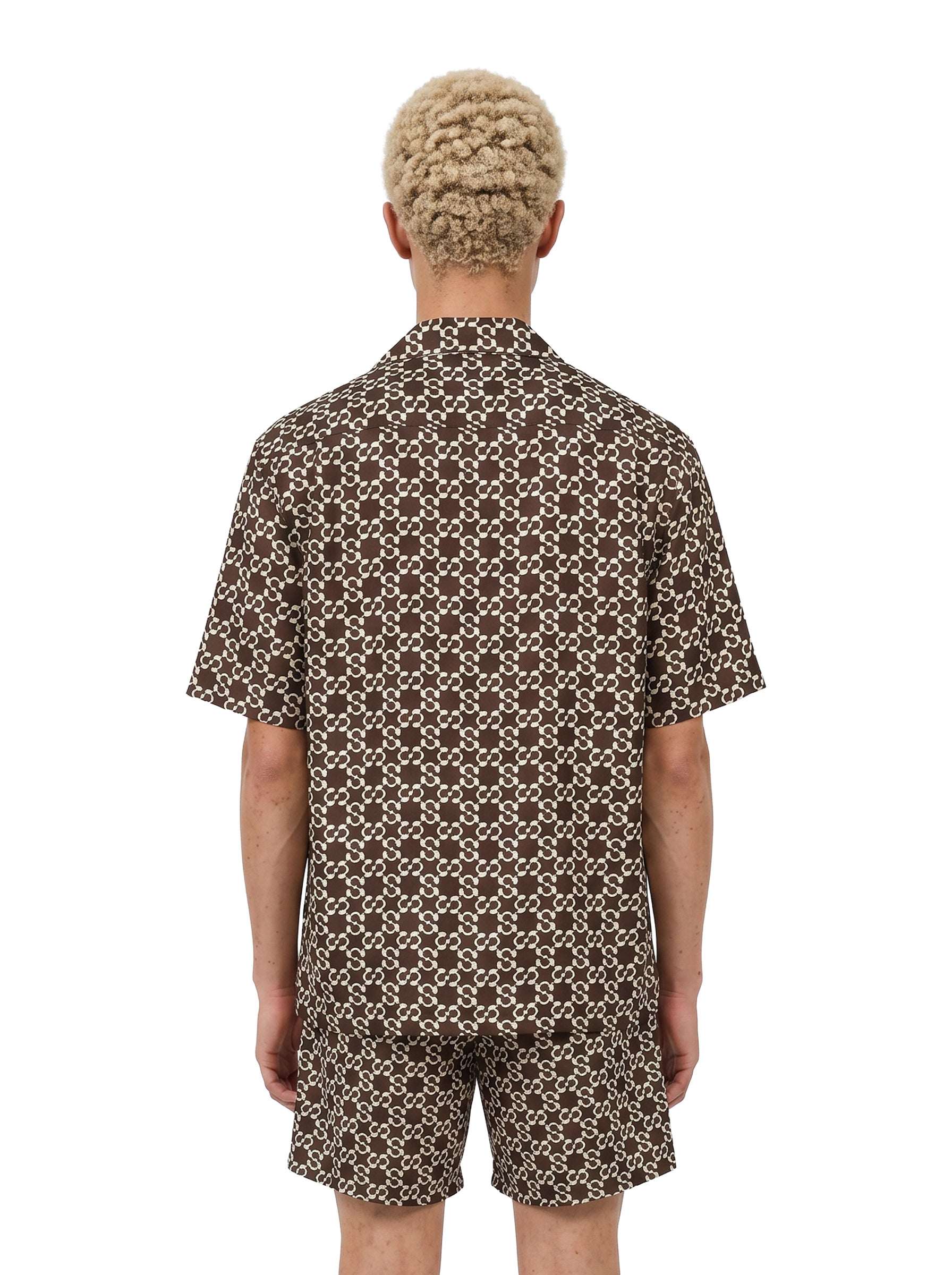 Camicia Casper in seta multicolor 