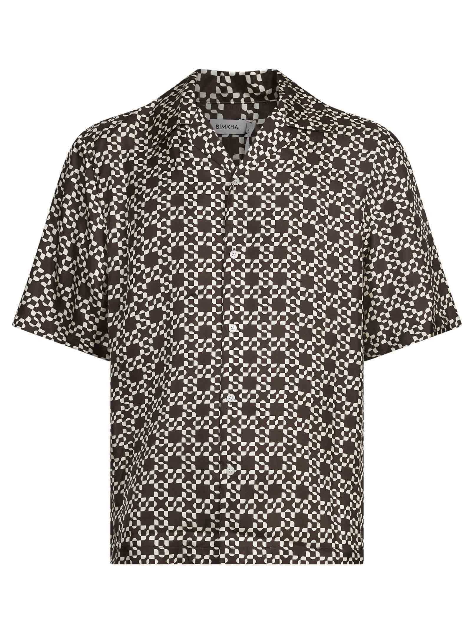 Camicia Casper in seta multicolor 