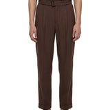 Pantaloni sartoriali Elvis in marrone 