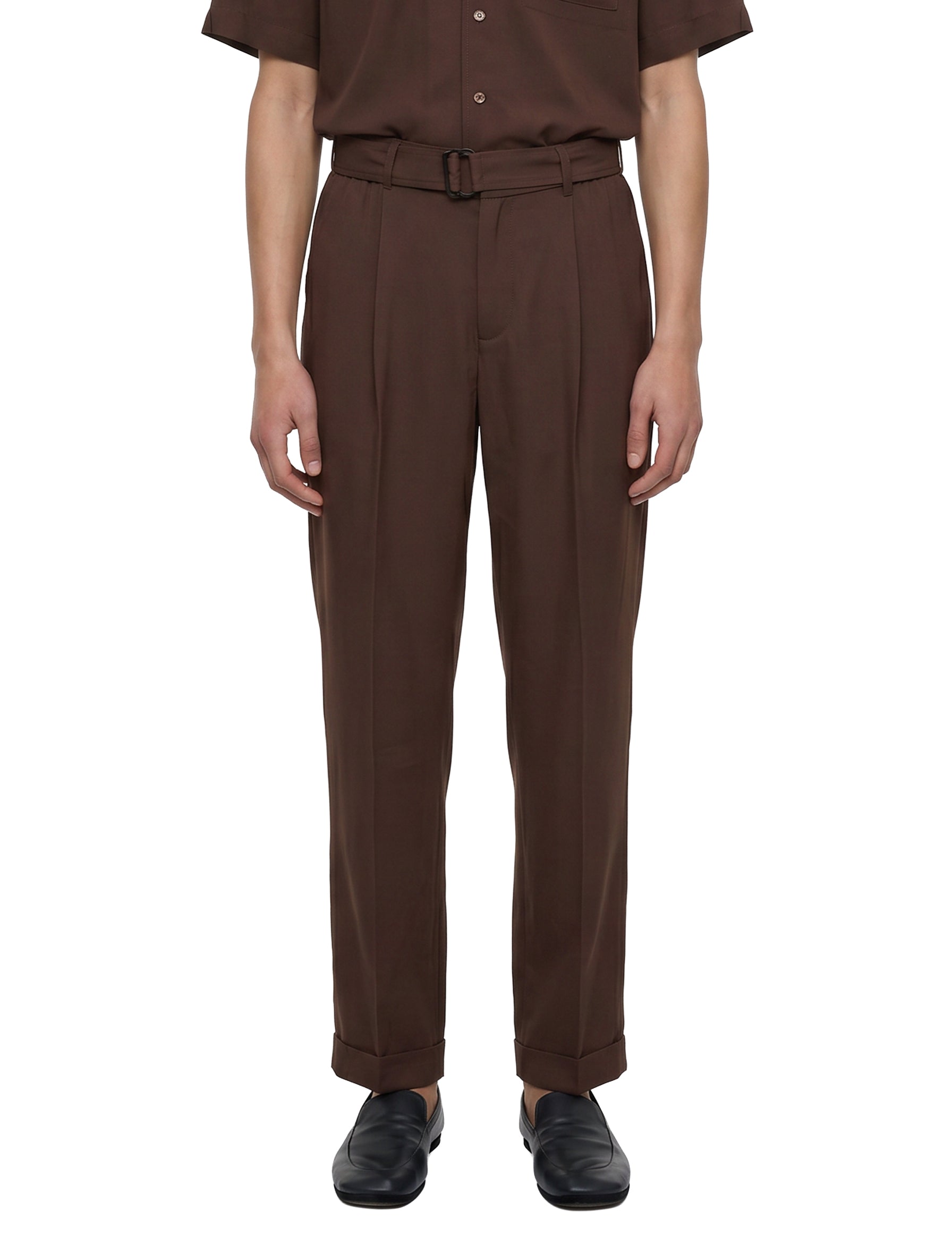 Pantaloni sartoriali Elvis in marrone 