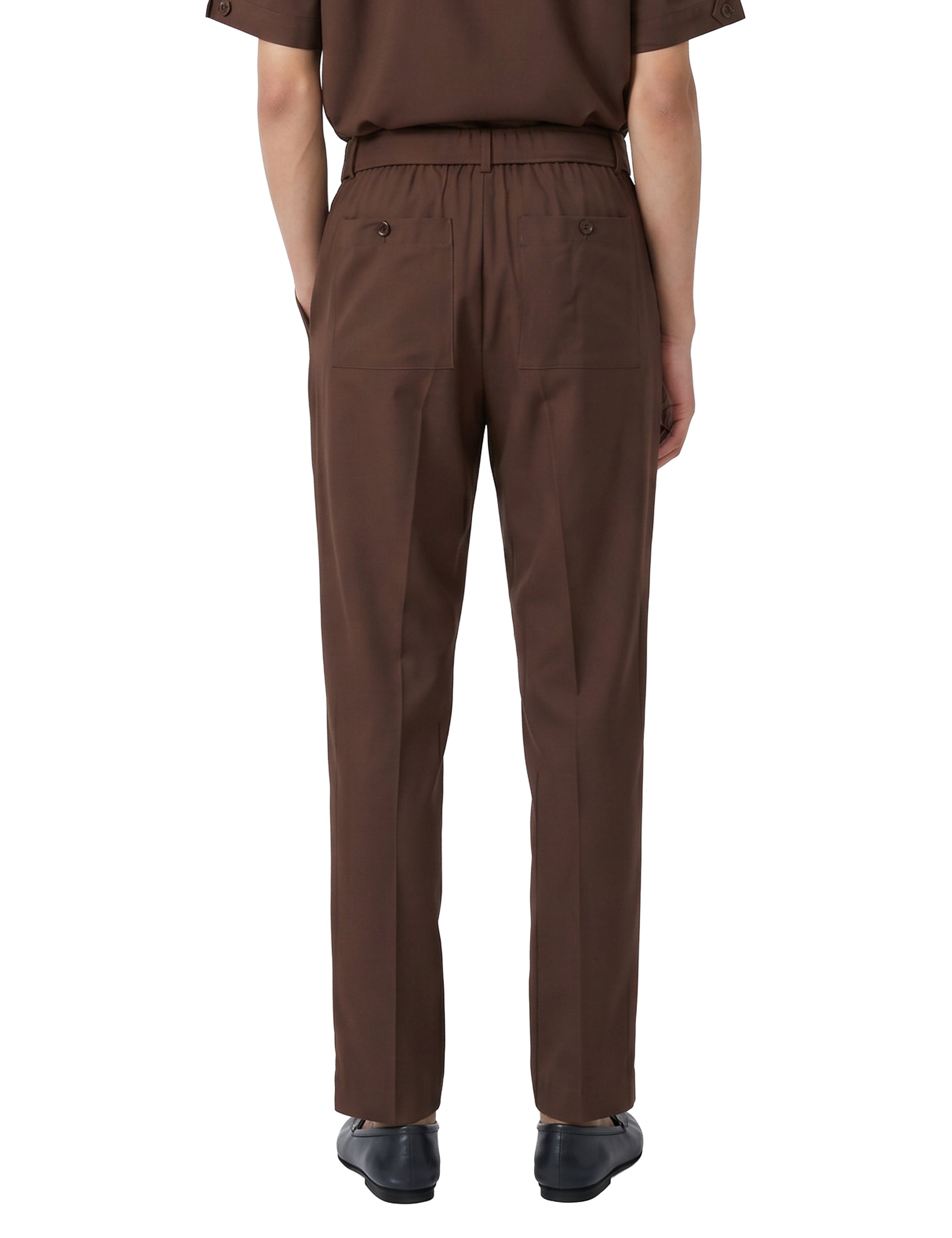 Pantaloni sartoriali Elvis in marrone 
