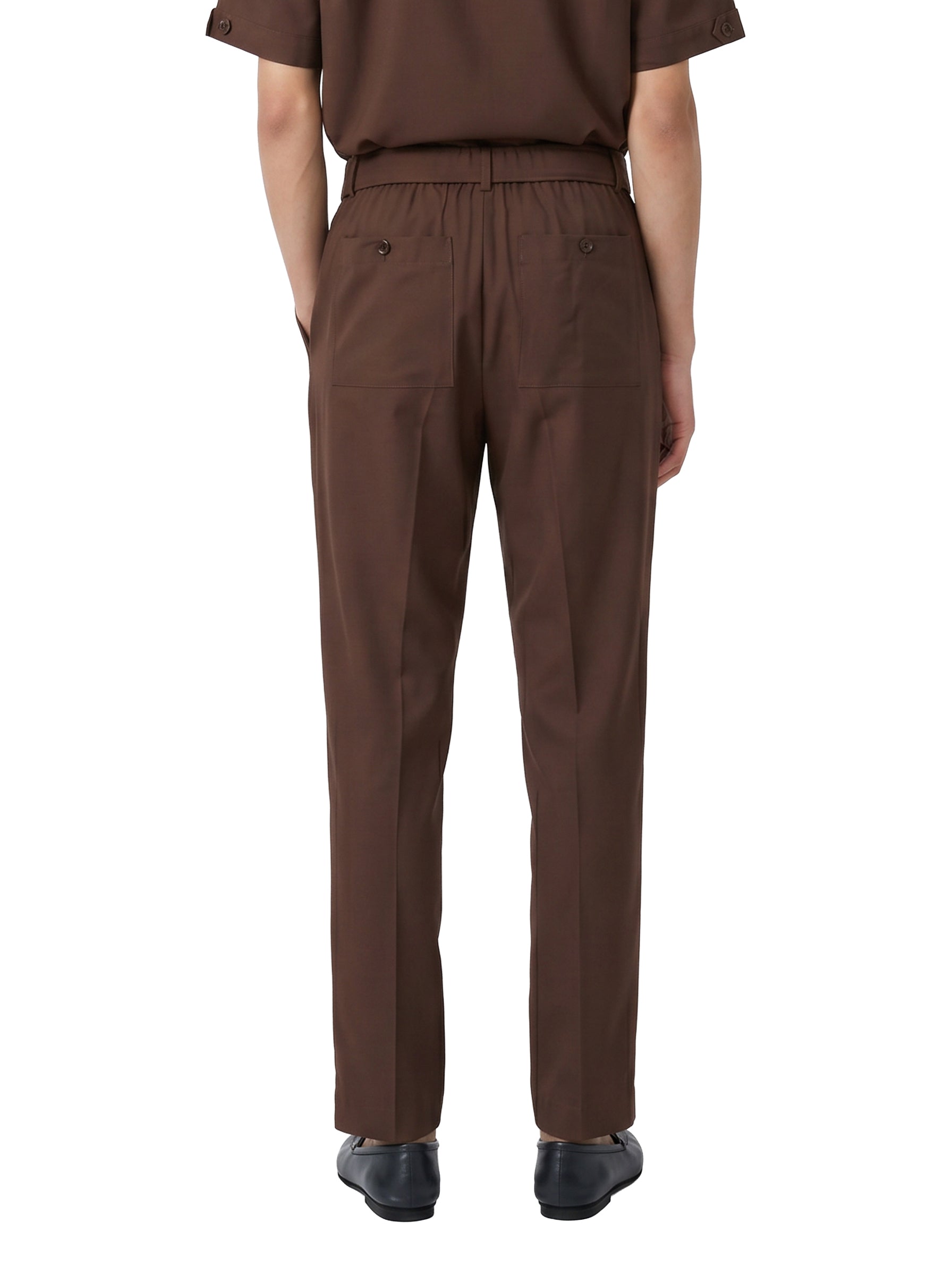 Pantaloni sartoriali Elvis in marrone 