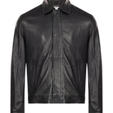 Giacca in pelle in nero 