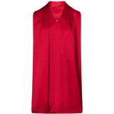 Abito corto Toni in raso rosso 