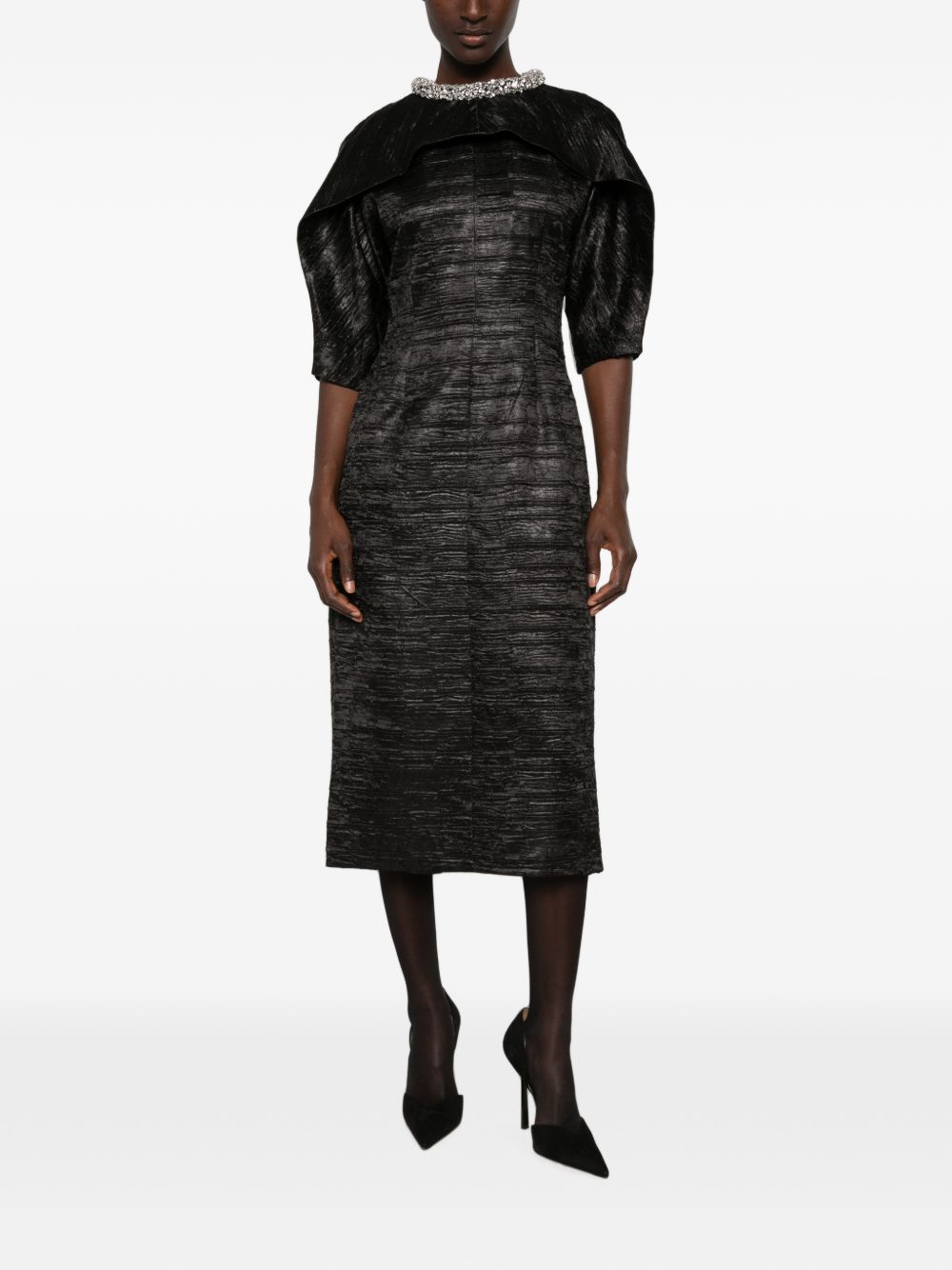 Abito midi Asleigh in nero 
