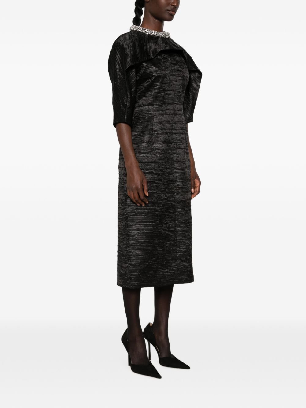 Abito midi Asleigh in nero 