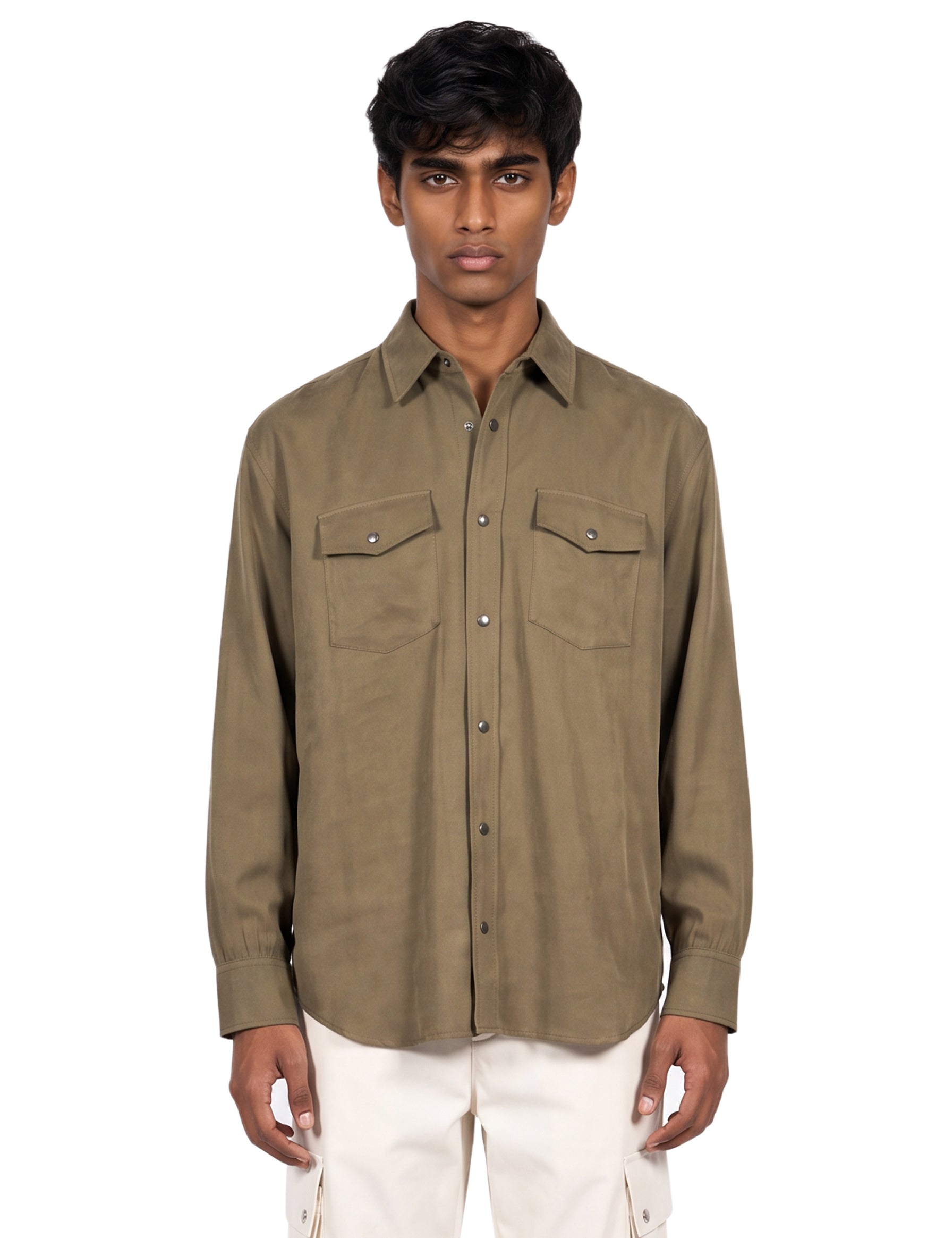 Camicia Workwear in verde 
