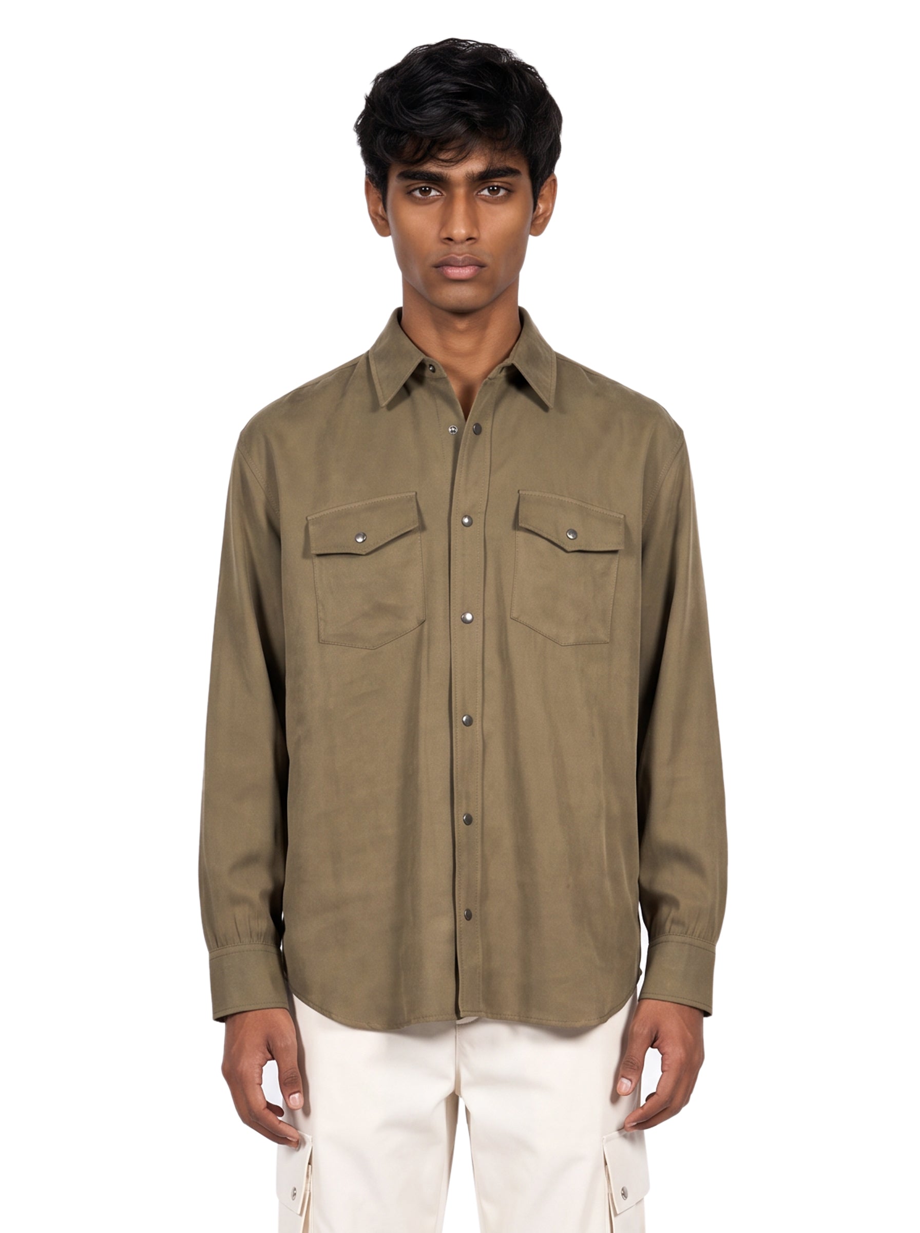 Camicia Workwear in verde 