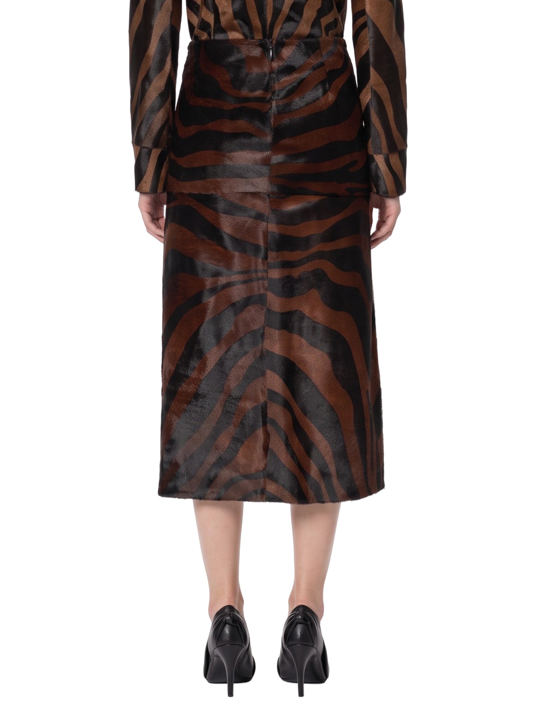 Gonna midi Tobiana in stampa animalier 