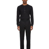 Pantalone Julian con pences in nero 