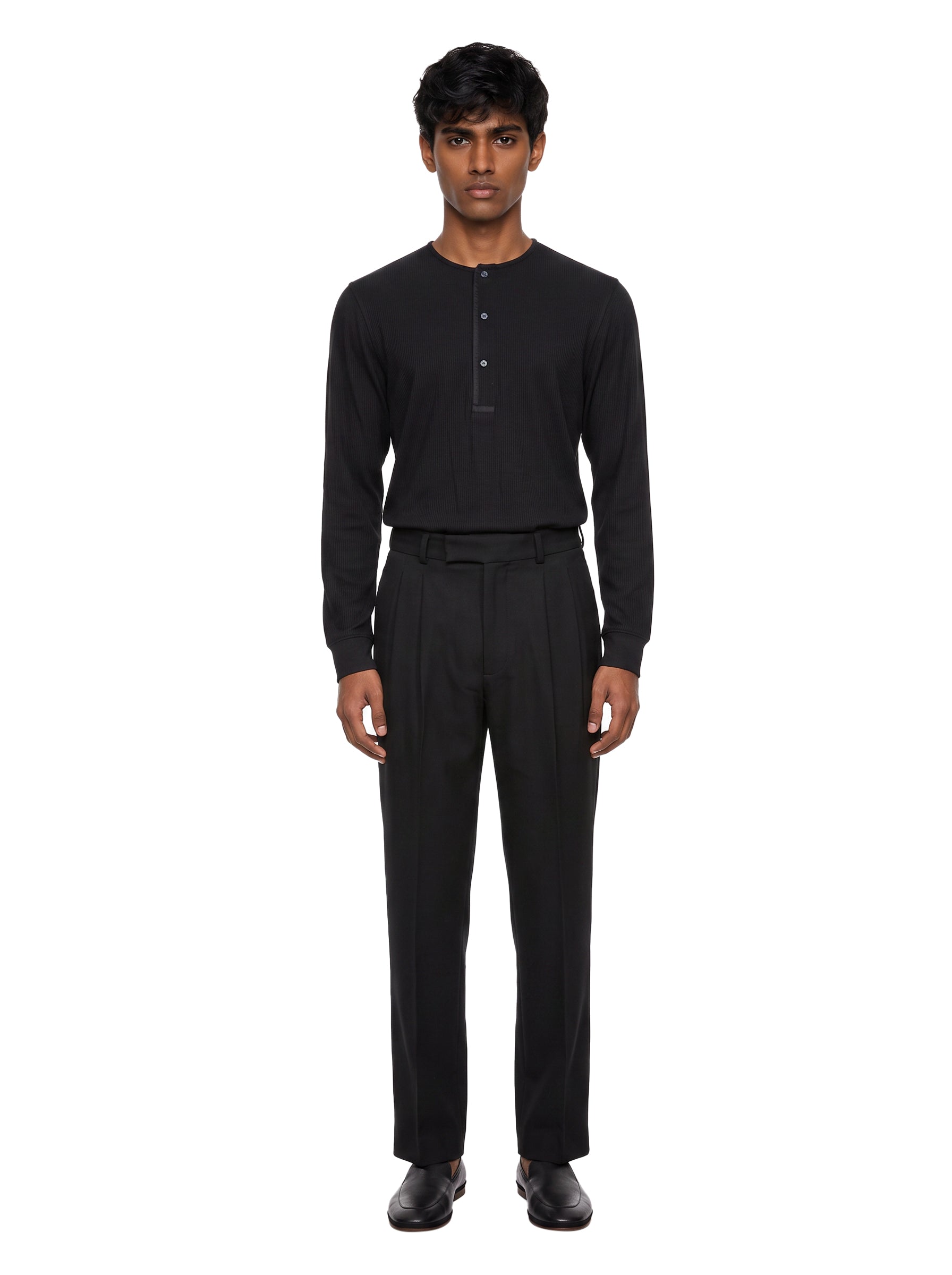 Pantalone Julian con pences in nero 