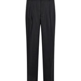 Pantalone con pences in grigio antracite 