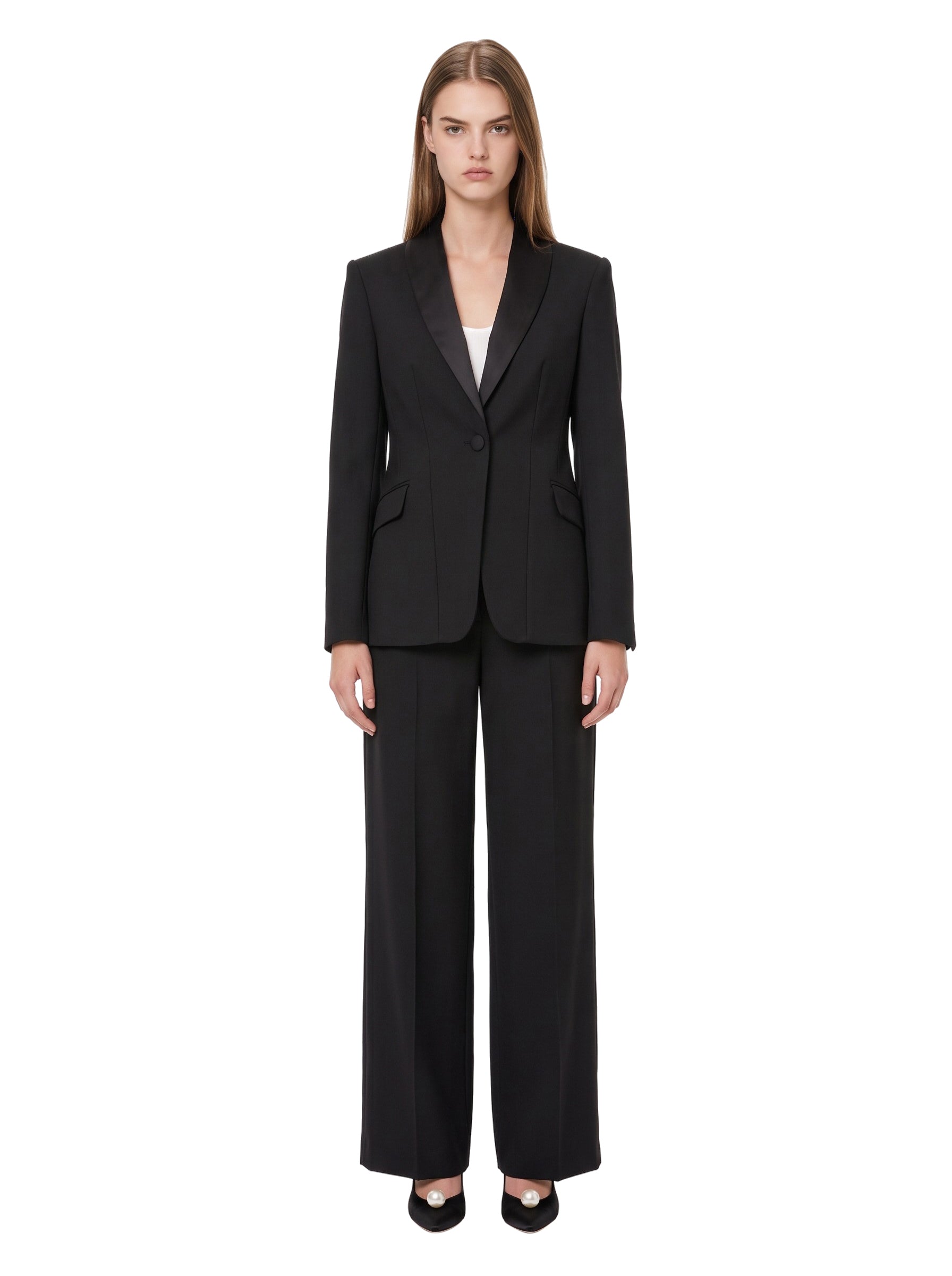 Pantaloni Kaia in nero 