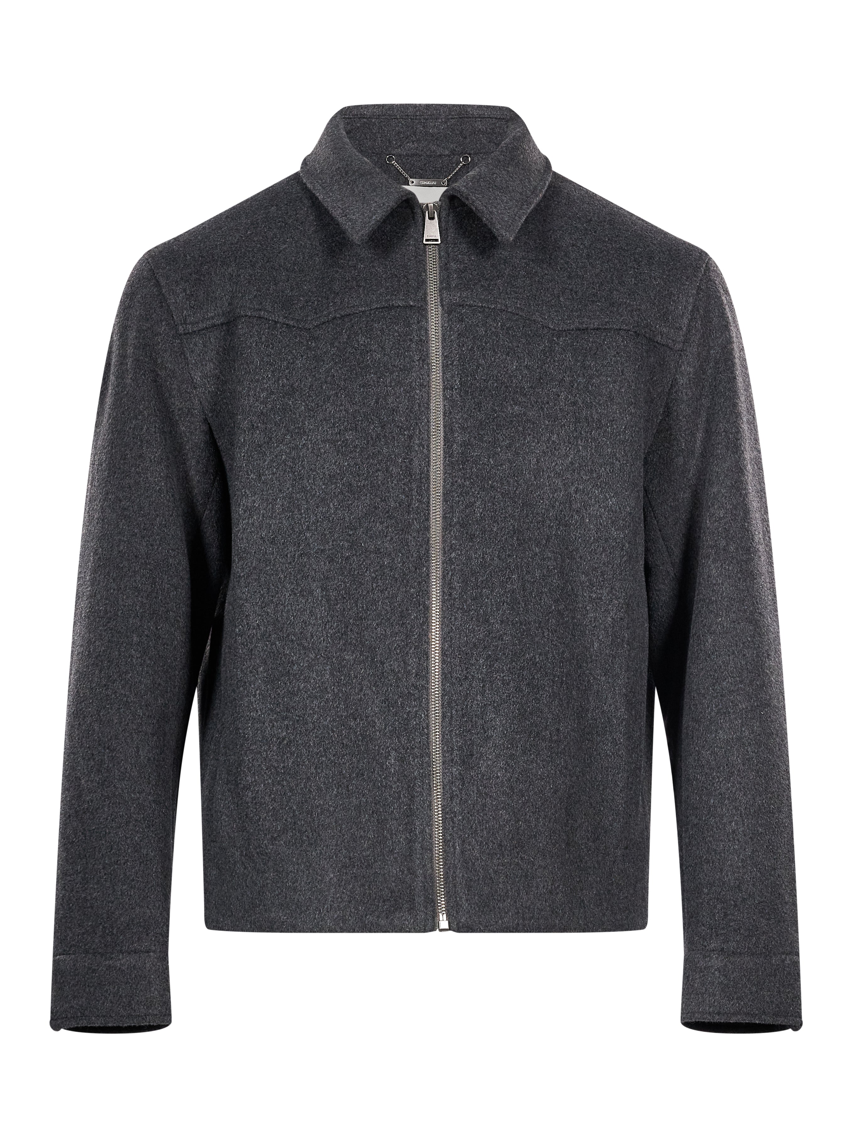 Giacca con zip Jasper in grigio 
