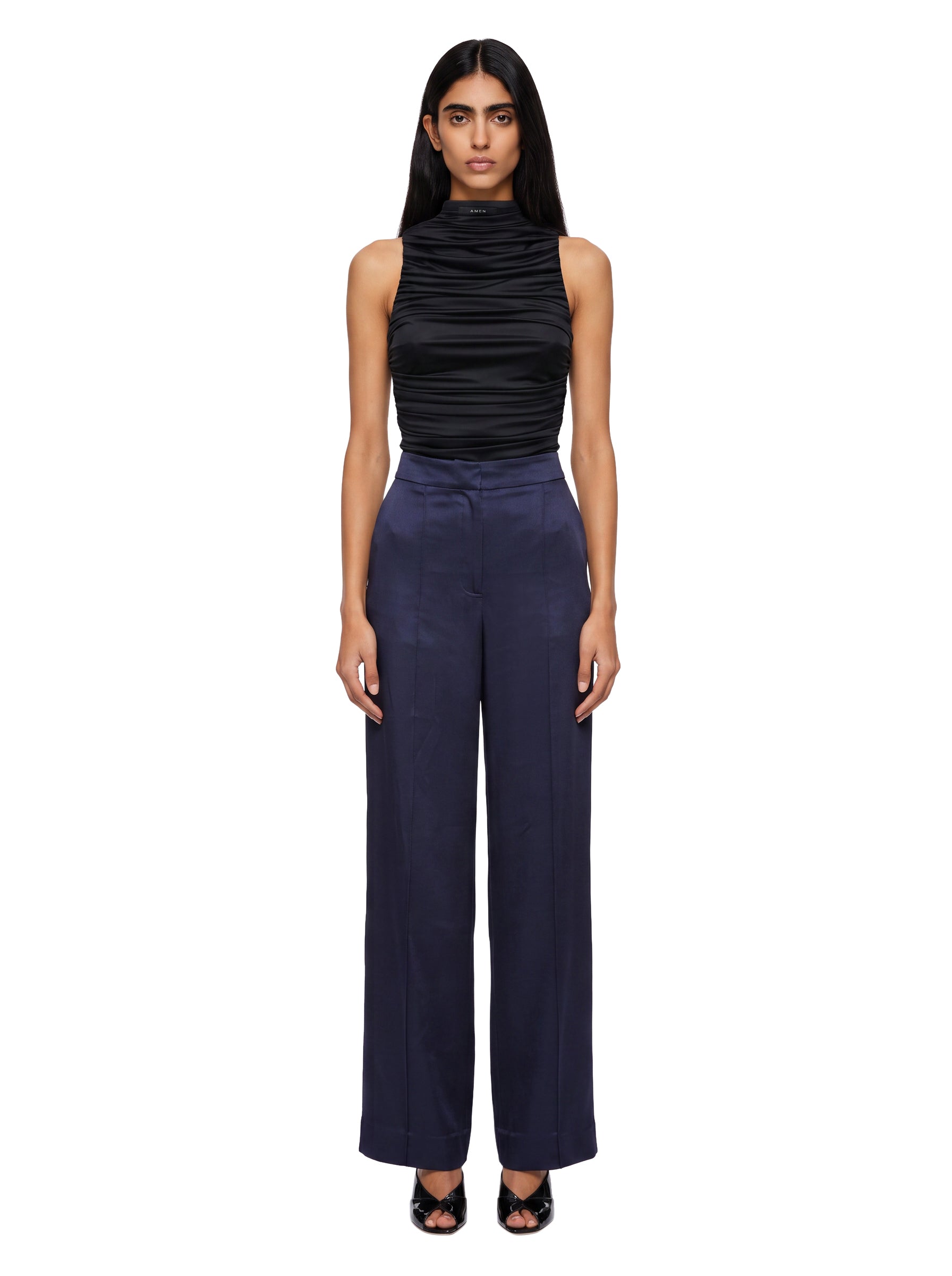 Pantaloni kyra in blu simkhai - donna 