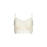 Top in pizzo avorio 