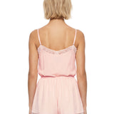 Top in seta rosa 