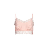 Top in seta rosa 