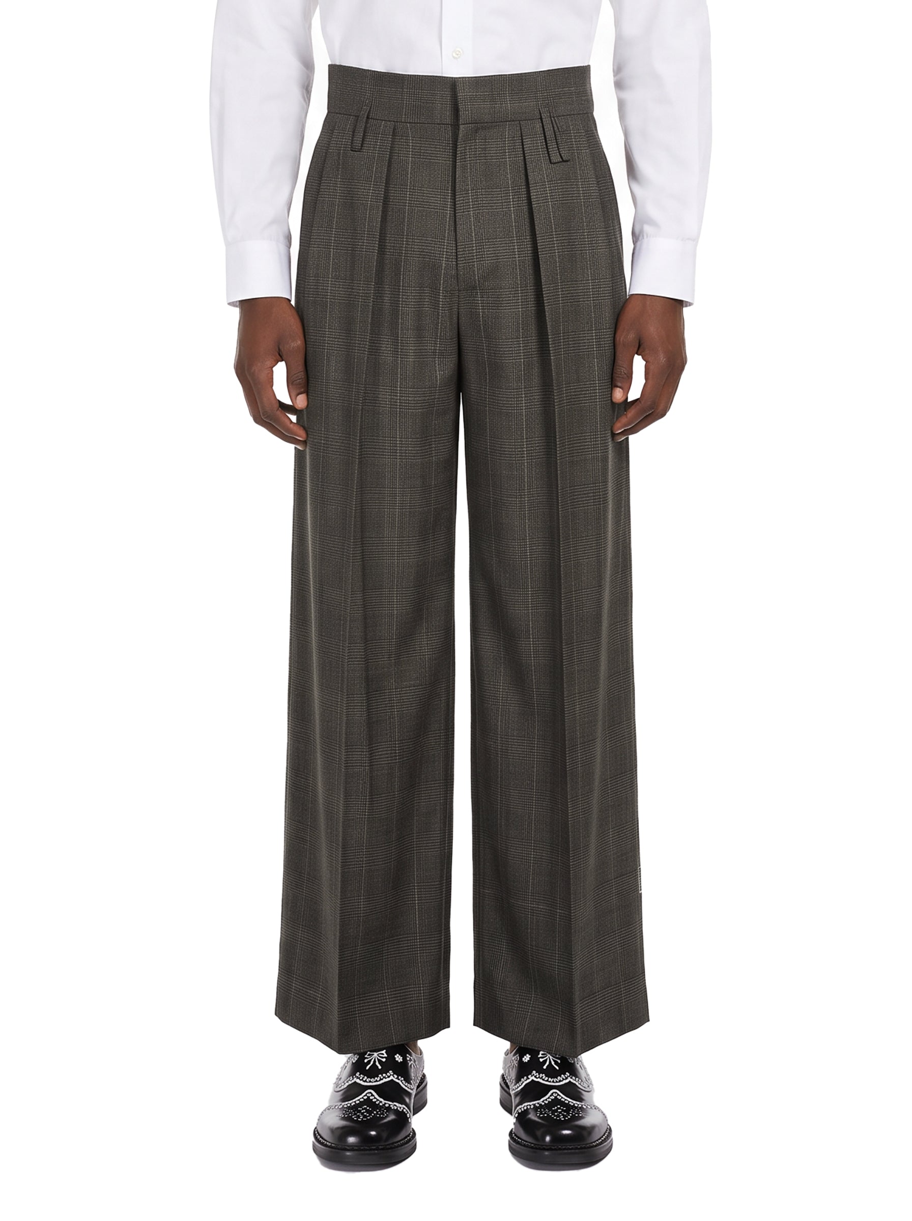 Pantaloni a gamba ampia in grigio 