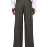 Pantaloni a gamba ampia in grigio 