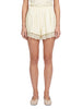 Shorts in raso avorio