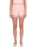 Shorts in raso rosa
