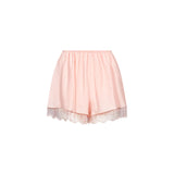 Shorts in raso rosa 
